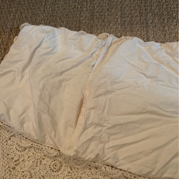 Beautiful Cream Boho Crocheted Pillowcases - Picture 3 of 3